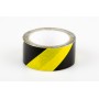 Yellow Black Hazard Safe Distance Floor Marking Tape 48mm X 33m